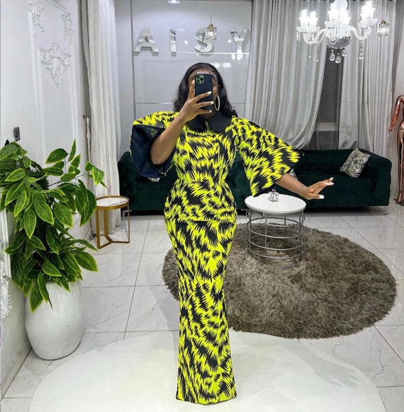 New and Classic Ankara Long Gown Styles for Weddings; Occasions -