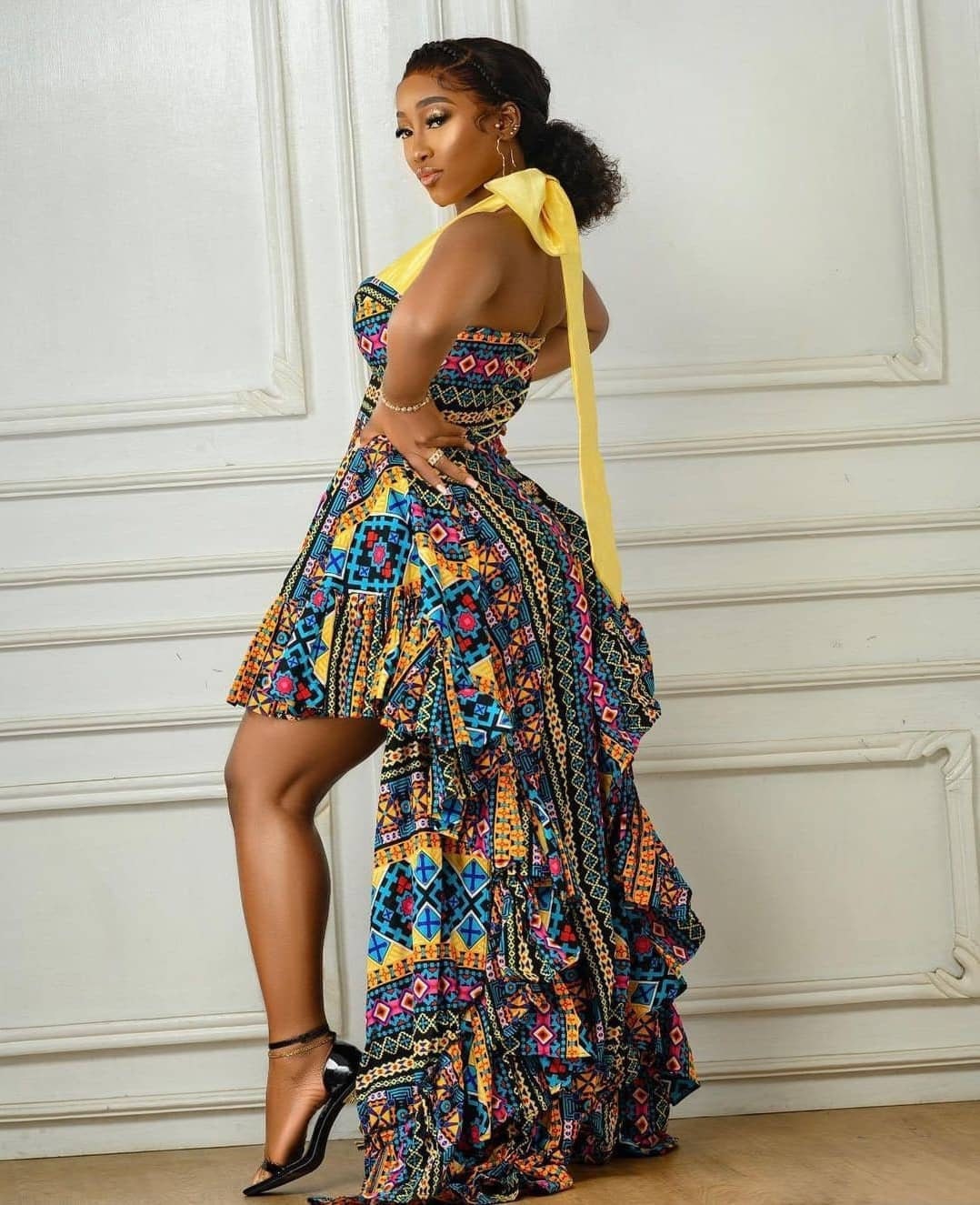 Ankara High Low Dress, African Print Dress, African Womens Dress