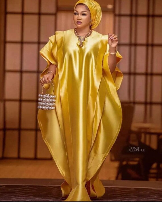 Mikado Silk Bubu Gold Mikado Boubou Rich Aunty Boubou