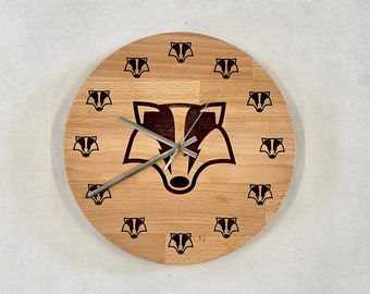 FULL CUSTOM logo on the wall clock without resin, unique gift