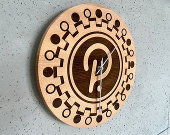 Polkadot - crypto wall clock without resin