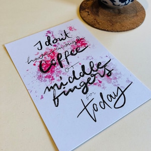 Postkarte - Coffee