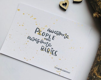 Geburts Karte - awesome people