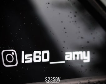 Instagram Username Stickers (custom)