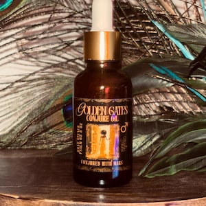 NEW! Golden Gates Conjure Oil | Road Opening, Opens closed doors/roads, Attracts Golden Opportunities, Psalm 65, Psalm 32