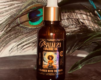 Psalm 23 Conjure Oil | Protection, Peace, Calm, Alchemizes Negative Energy, Repels enemies