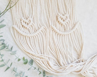 Macrame Wall Hanging | minimalist boho home decor,  feminine wall art, handmade gift for her, macrame boobs, housewarming gift for women