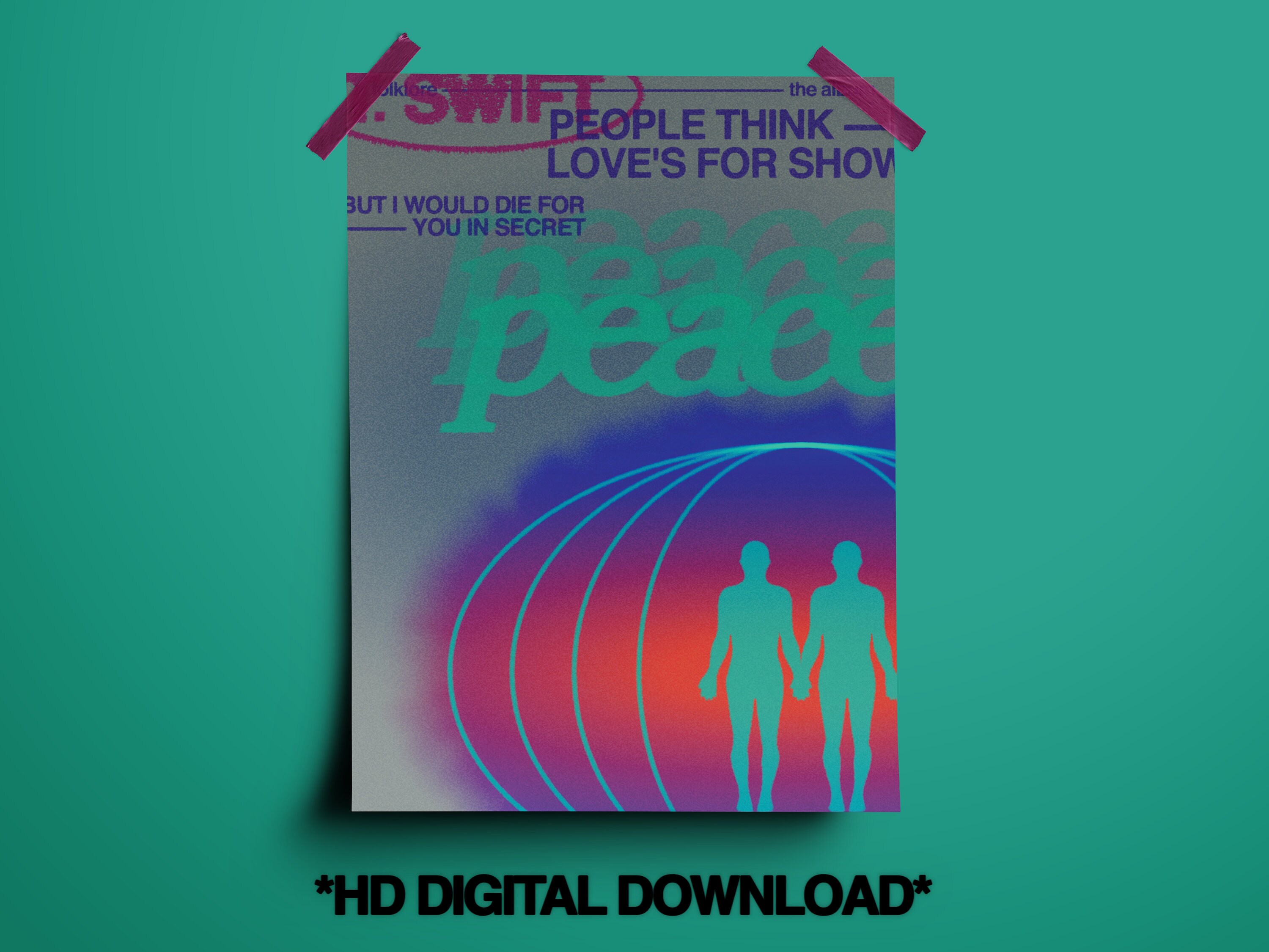 T.S. 'peace' Poster (HD Digital Download) - Etsy