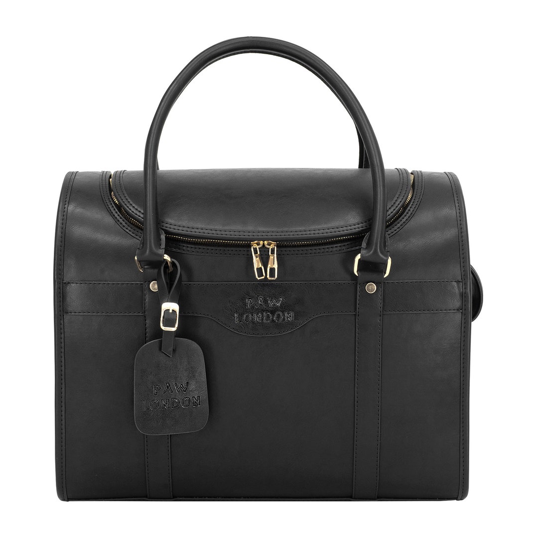 Luxury Dog Airline Carrier Small Dog Puppy Bag BLACK Airline Compliant