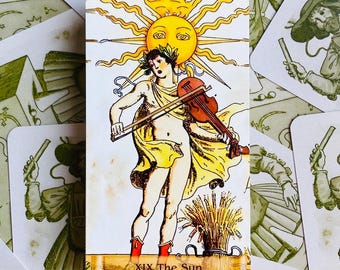 Seltenes Tarot des Meisters aus 78 Karten - Randlose Version