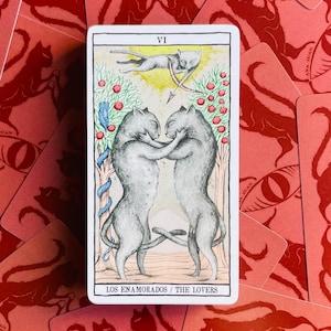 Tarot Gatos 78 Cartas, Tarot, Cartas del Tarot, Baraja de Tarot, Baraja de Tarot, Tarot 78, Tarot de Animales, Tarot de Gatos, Tarot para Gatos, Barajas de Tarot Divertidas