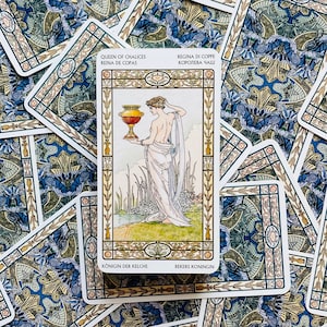 Baralho de Tarô Harmony com 78 cartas, Tarô, Baralho de Tarô, Cartas de Tarô, Baralho de Cartas de Tarô, Baralho de Tarô com 78 cartas, Lindas Cartas de Tarô, Tarô de Flores, Tarô Único