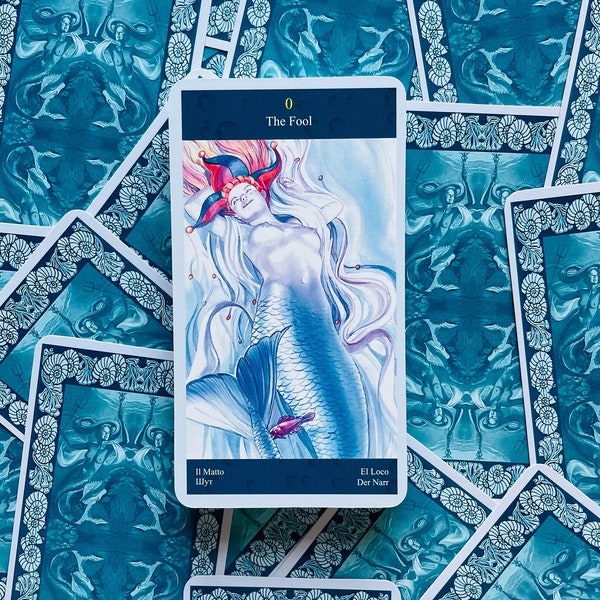 Tarot de Sirenas 78 Cartas Deck,Tarot,Tarot Deck,Cartas de Tarot,Tarot Cards Deck,78 Tarot Deck,Tarot del Océano,Tarot de Sirena,Tarot del Mar,Tarot de Sirenas