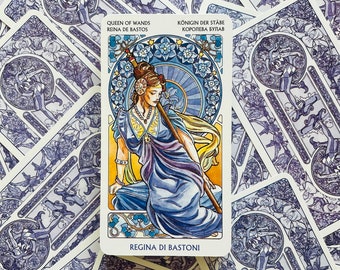 Tarot Art Nouveau 78 Cards Deck
