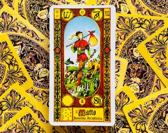 Rare Stairs of Gold Tarot by Tavaglione 78 Cards Deck - Ancient