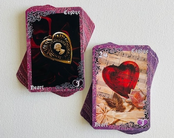 Lilac & Cherry Twilight Lenormand - Vintage Orakel 36 + 36 Karten Deck - Einzigartiges Orakel