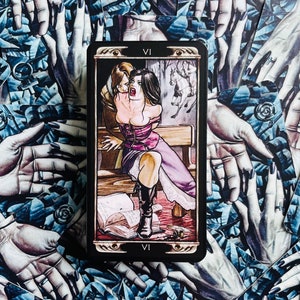 Jeu rare de 78 cartes du tarot Ludy Lescot, tarot, jeu de tarot, tarot, jeu de tarot, tarot rare, tarot unique, tarot vampire, tarot gothique