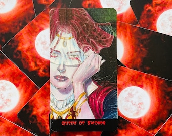 Rare Gothic Tarot of Vampires 78 Cards Deck - Borderless Version