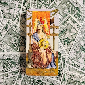 Zeldzame tarot van Durer 78 kaartendek, tarot, tarotkaarten, tarotkaarten, tarotkaarten, kaartenset 78 tarotkaarten, zeldzame tarot, unieke tarot, middeleeuwse tarot