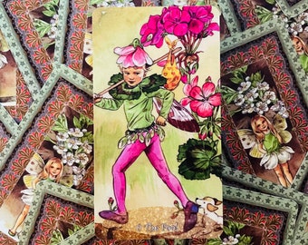 Mazzo di 78 carte dei Tarocchi dello Spirito dei Fiori - Tarocchi Rari