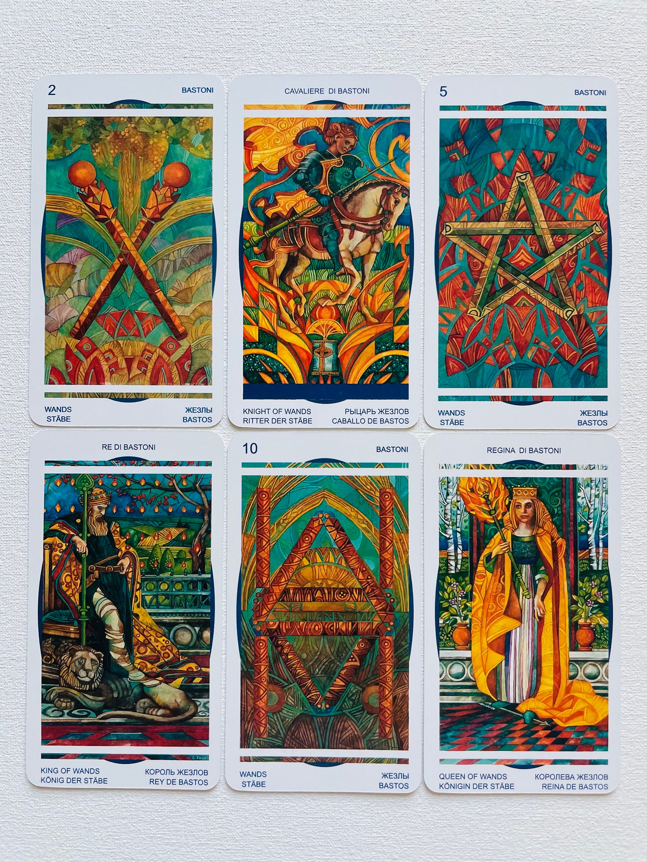 クリスタルタロット78枚のレア版、タロットデッキ、タロット