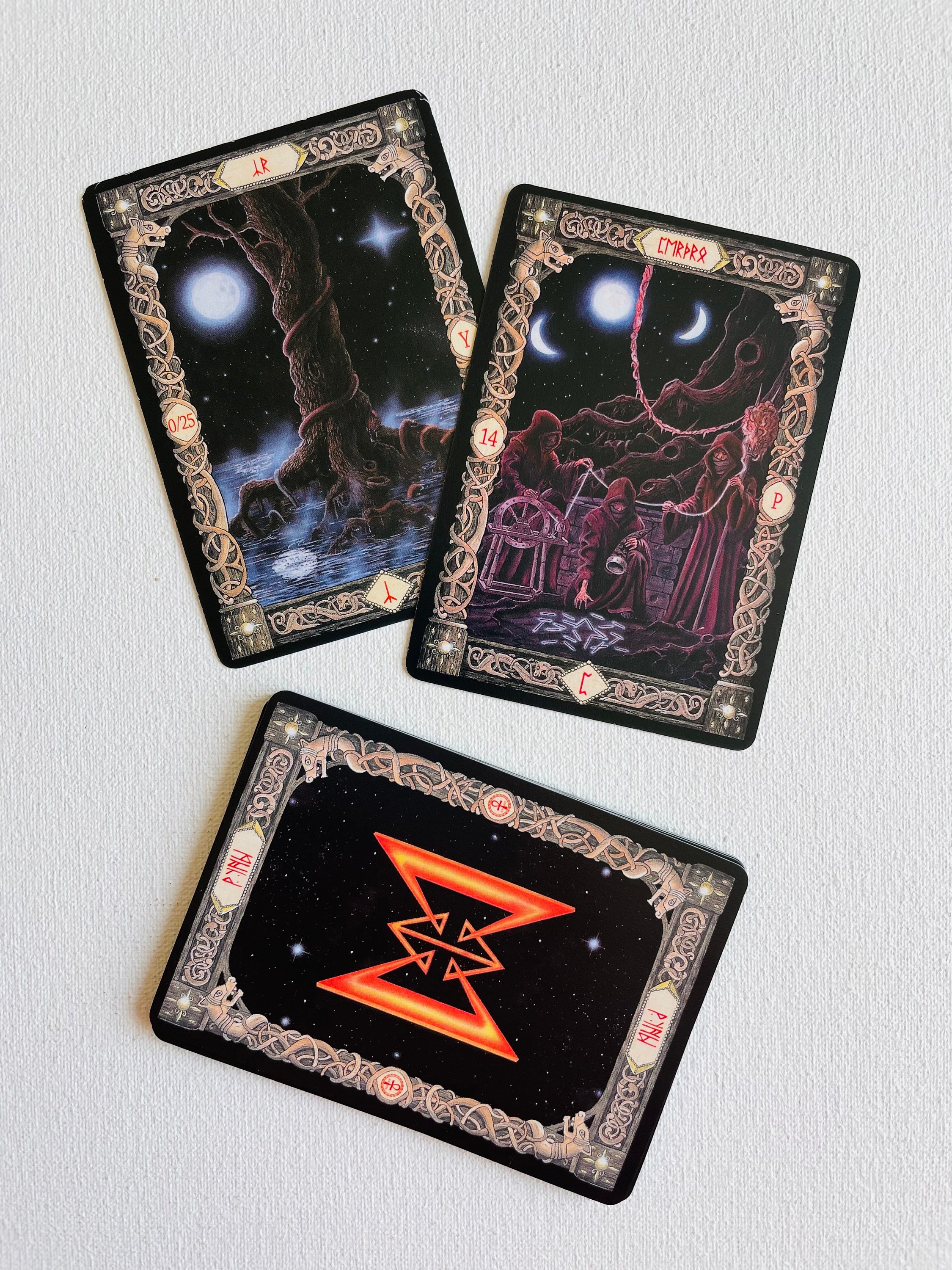 Bicycle Runes V2 Playing Cards - Elder Futhark Viking Rune Deck With Decoder Key