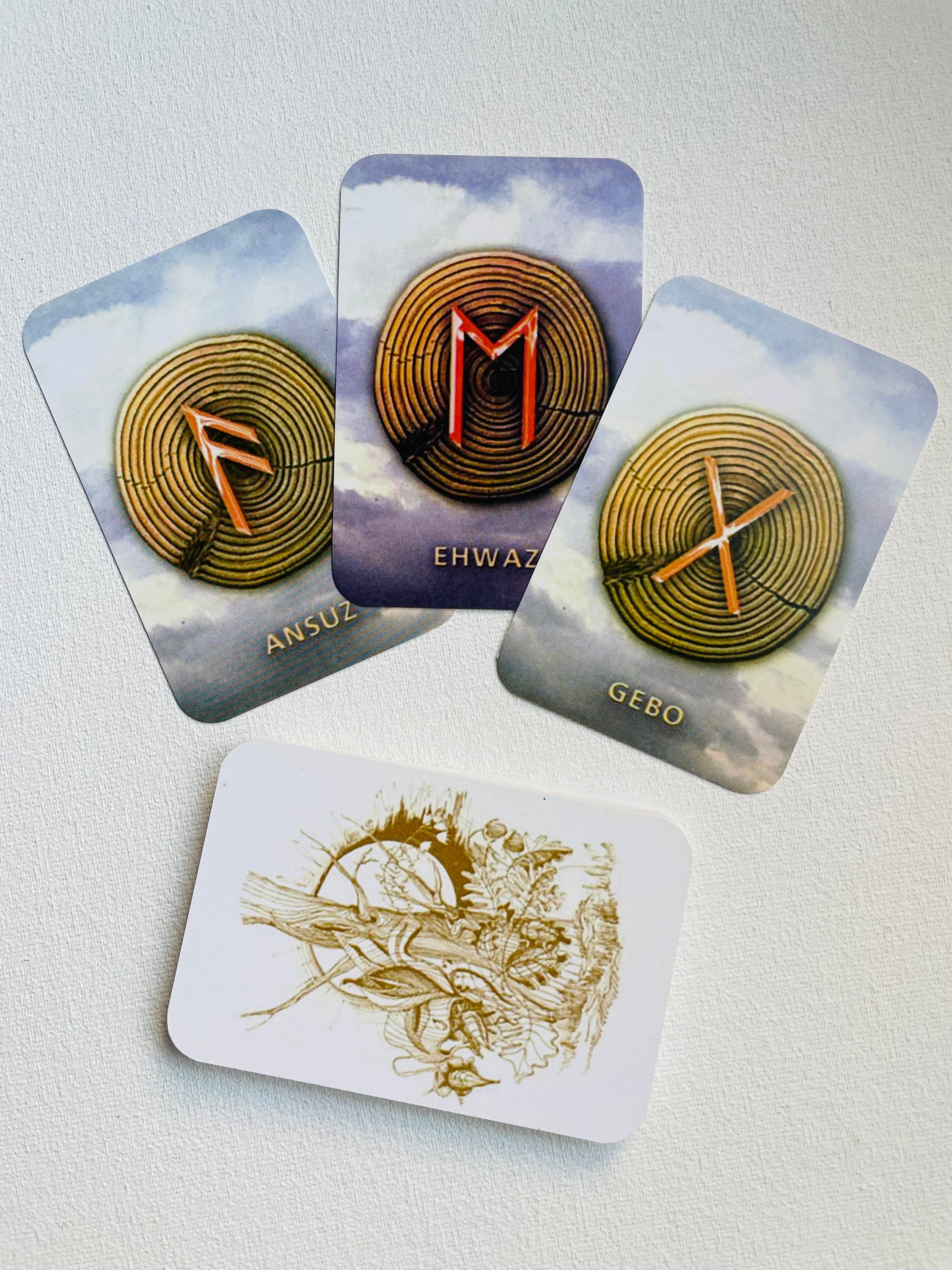 Runes 25 Cards Deck - Futhark Runes - Etsy
