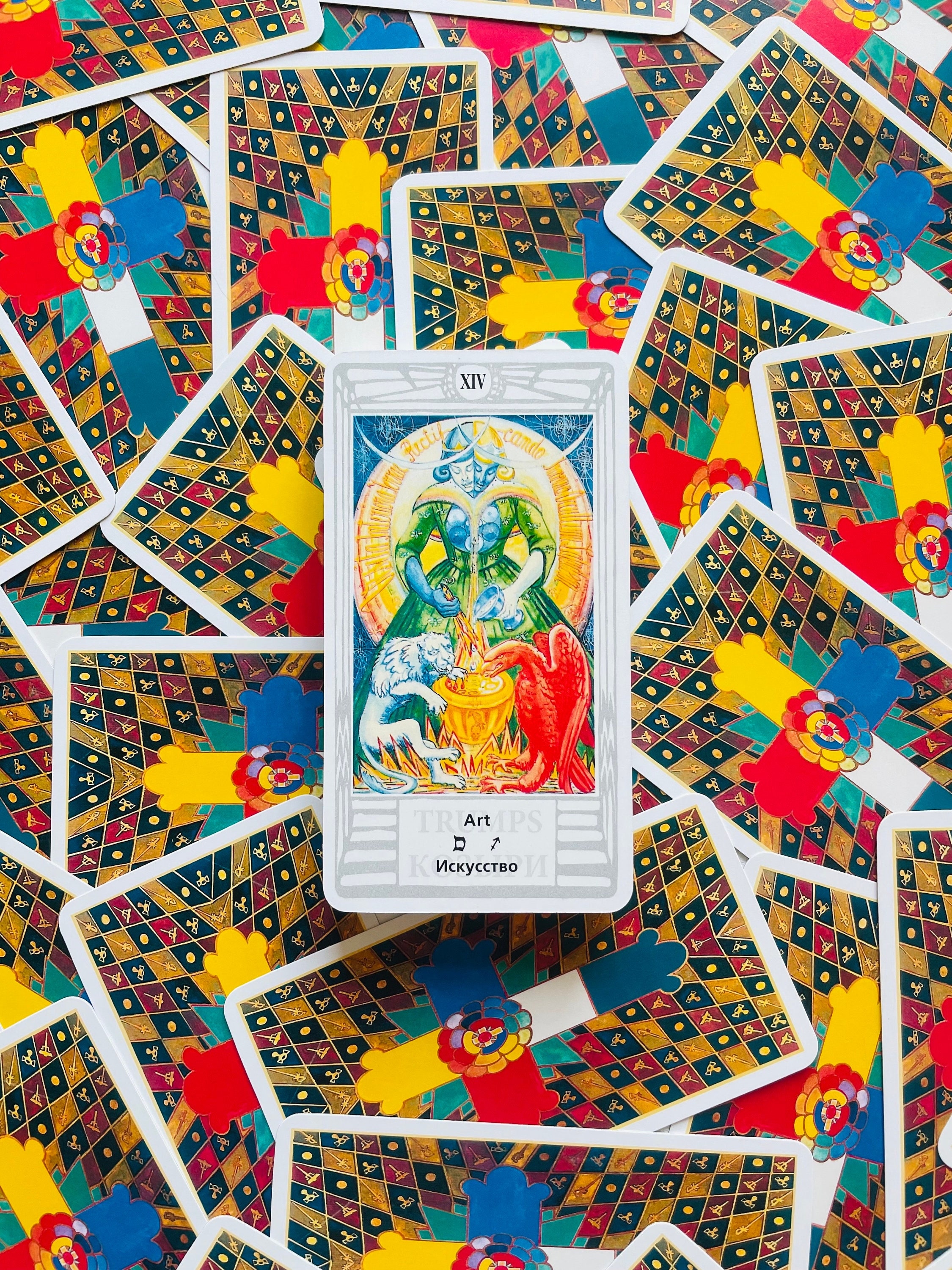 Thoth Tarot by Aleister Crowley 78 Cards Deck - Kabbalah Tarot - Etsy
