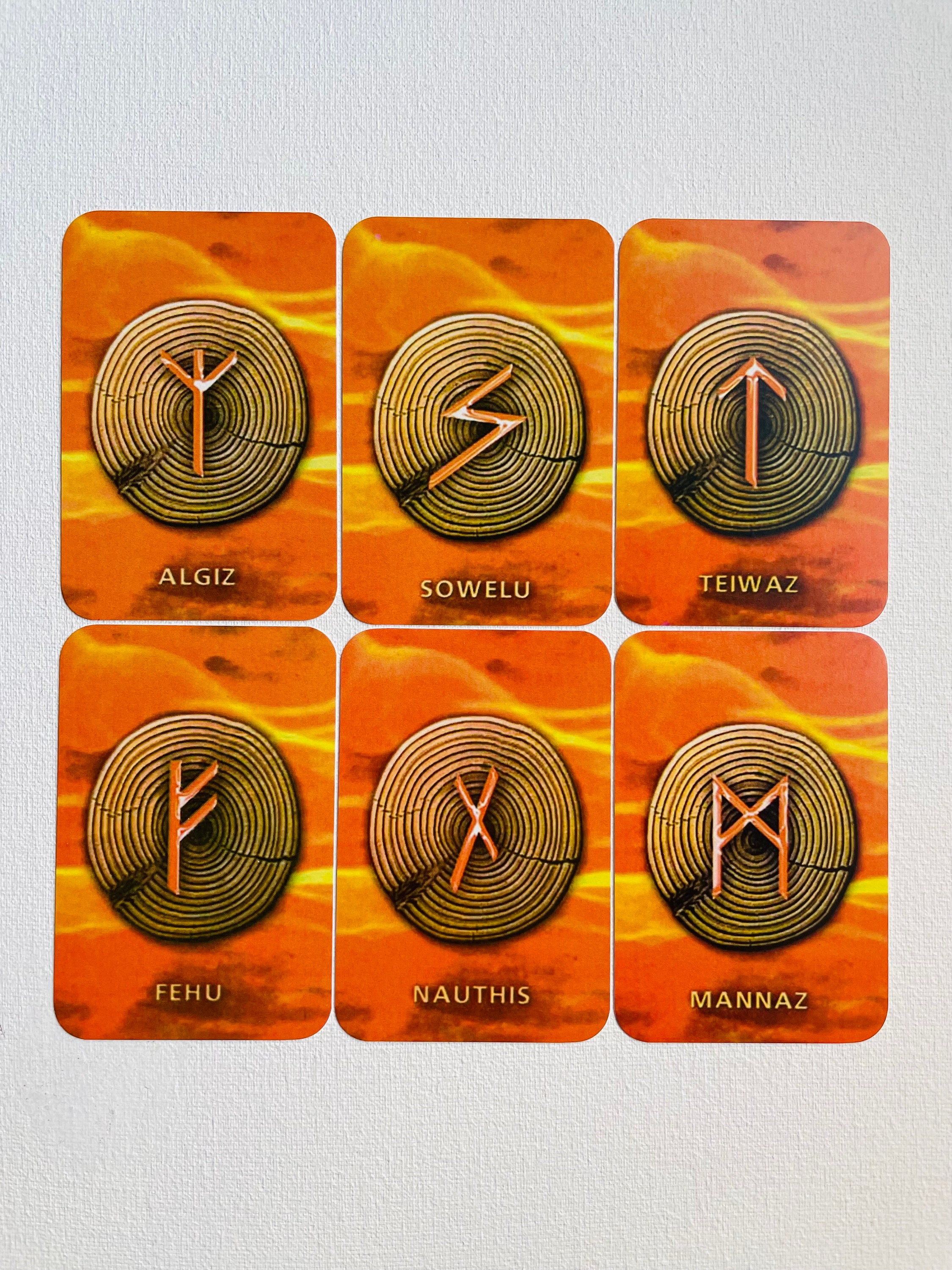 Runes 25 Cards Deck - Futhark Runes - Etsy