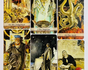 Rare Tarot of Atlantis 78 Cards Deck,tarot,tarot Cards,tarot