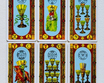 Rare Stairs of Gold Tarot by Tavaglione 78 Cards Deck - Ancient