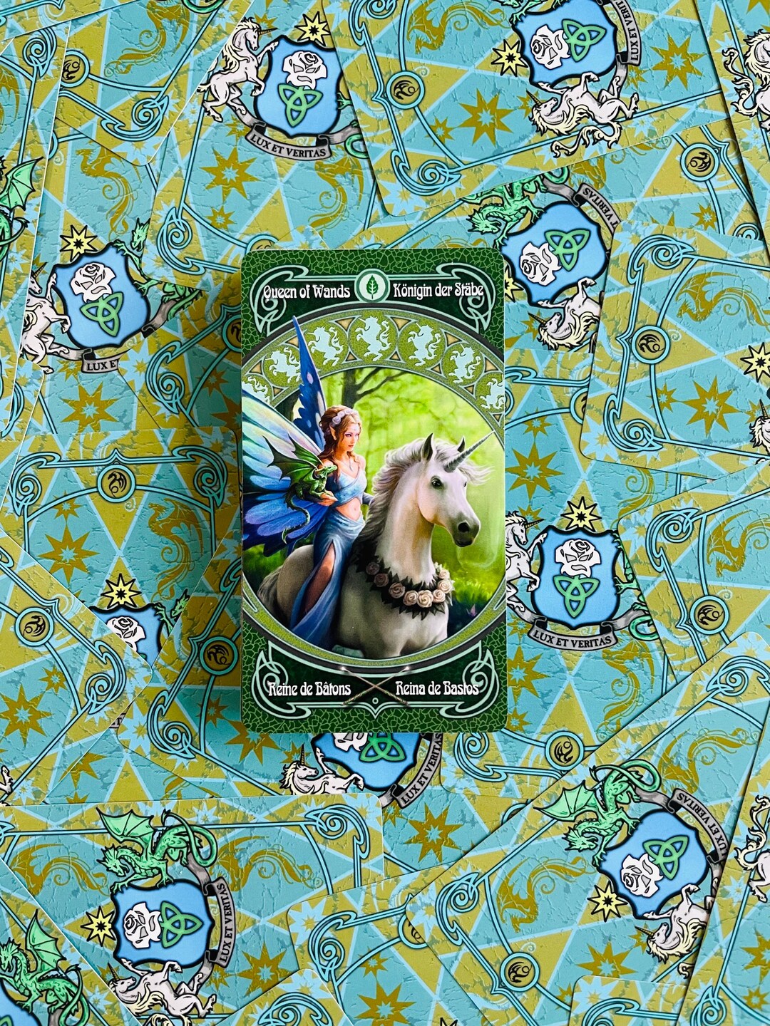 ☆絶版希少☆THE MYTHIC TAROT 78 Pcs The New Mythic Tarot Deck 10.3*6cm Adult English Card