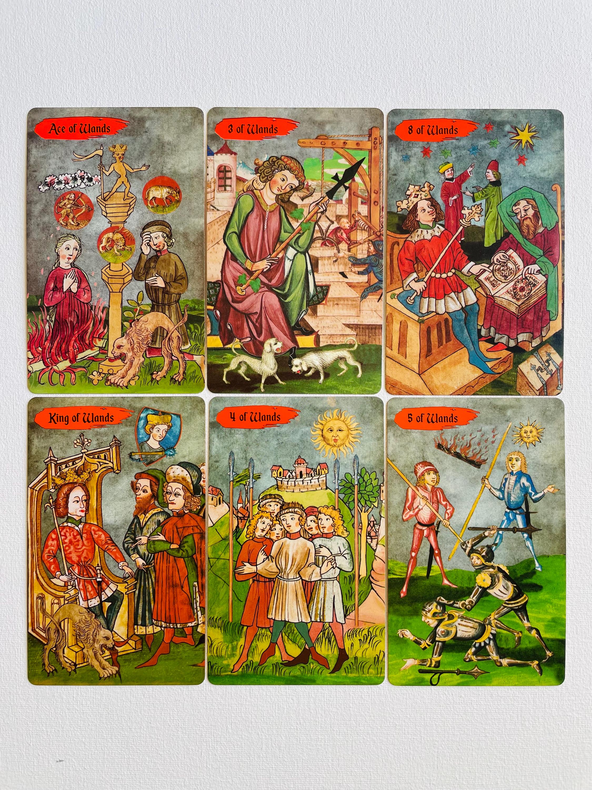 Medieval Europe Tarot 86 Cards Deck With Gold Edges - Unique Tarot