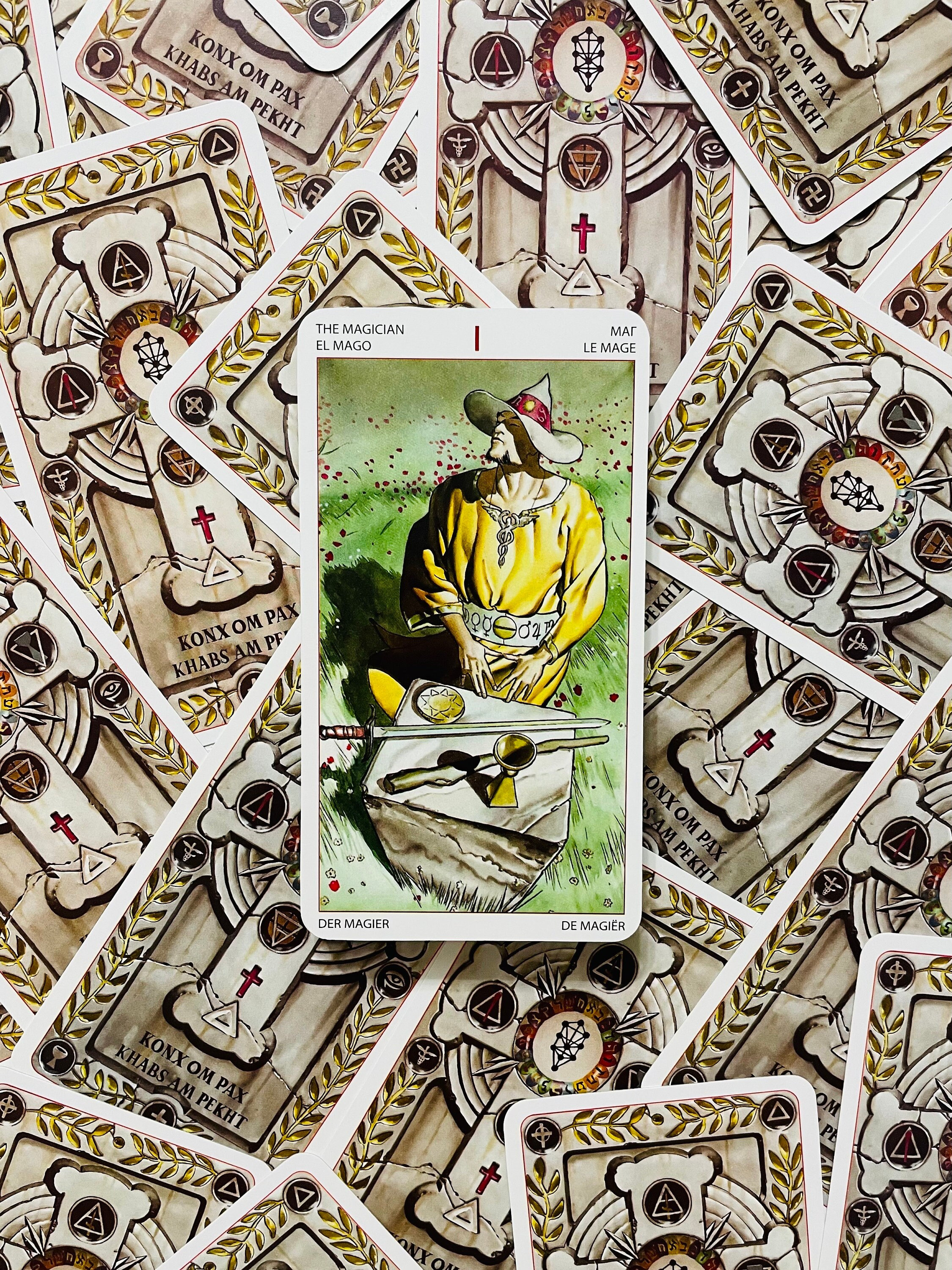 Initiatory Golden Dawn Tarot 78 Cards Deck,tarot,tarot Deck