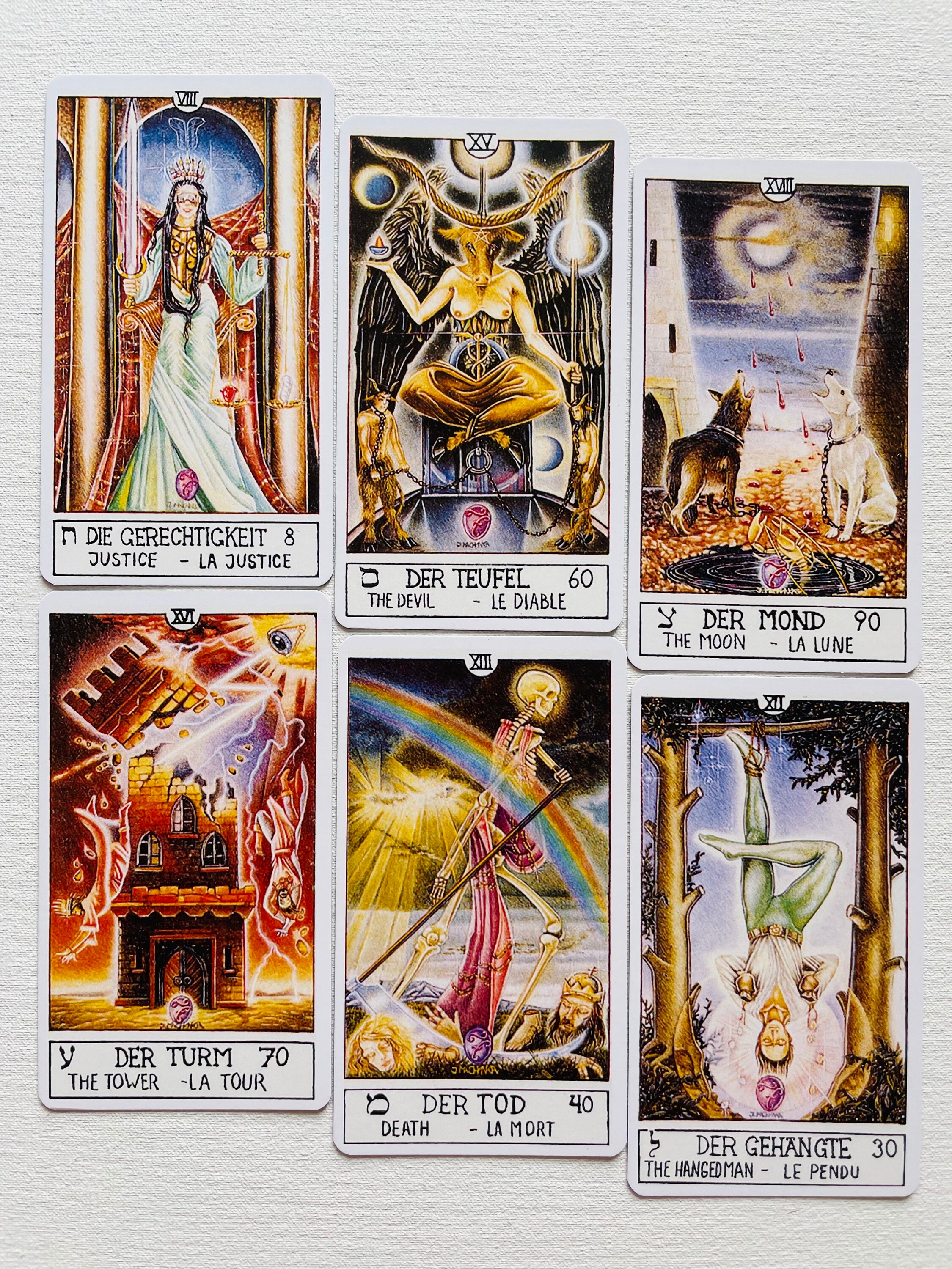 Rare Eclectic Tarot 78 Cards Deck - Kabbalah Tarot - Etsy
