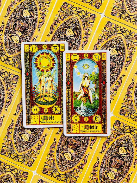 Rare Stairs of Gold Tarot by Tavaglione 78 Cards Deck,tarot,tarot