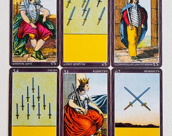 Rare Grand Etteilla Tarot - Egyptian Gypsies Tarot 78 Cards