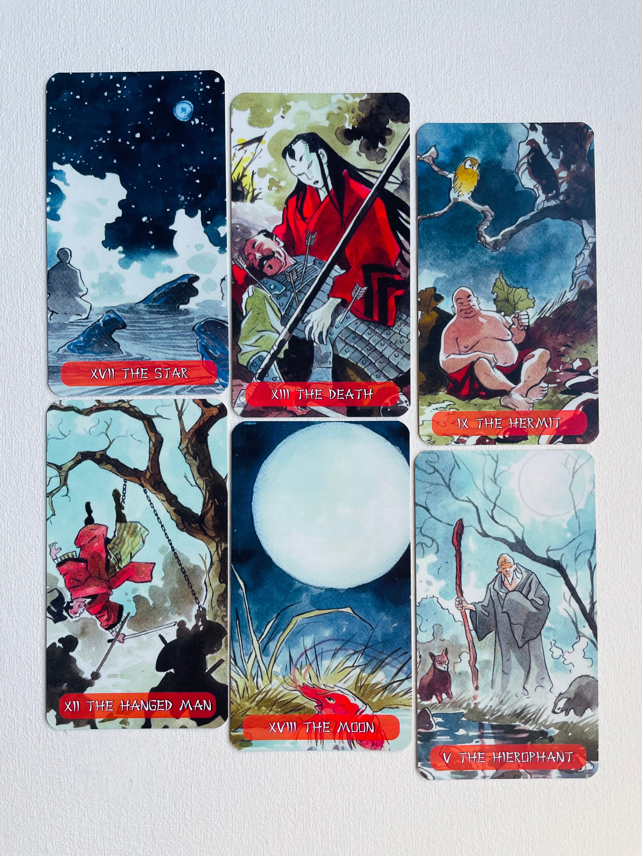 Samurai Tarot 78 Cards Deck - Rare Tarot - Etsy Australia