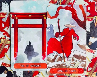 SAMURAI TAROT 78枚セット Samurai Tarot 78 Cards Deck - Rare Tarot - Etsy Australia