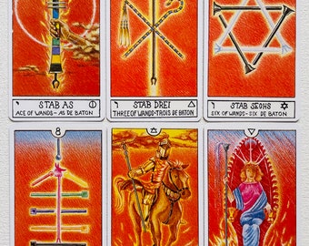 Rare Eclectic Tarot 78 Cards Deck - Kabbalah Tarot - Etsy