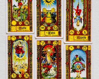 Rare Stairs of Gold Tarot by Tavaglione 78 Cards Deck - Ancient