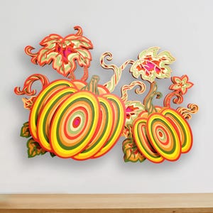 Pumpkin Mandala SVG File for Cricut: Multilayer Fall 3D Wall Art (Digital Download)