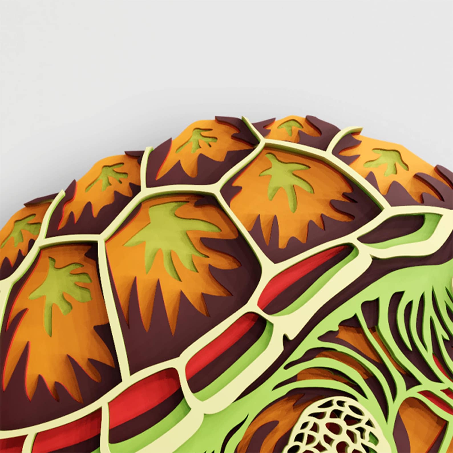 Sea Turtle Multilayer SVG | 3D Layered Animal Mandala Laser Cut Cricut ...