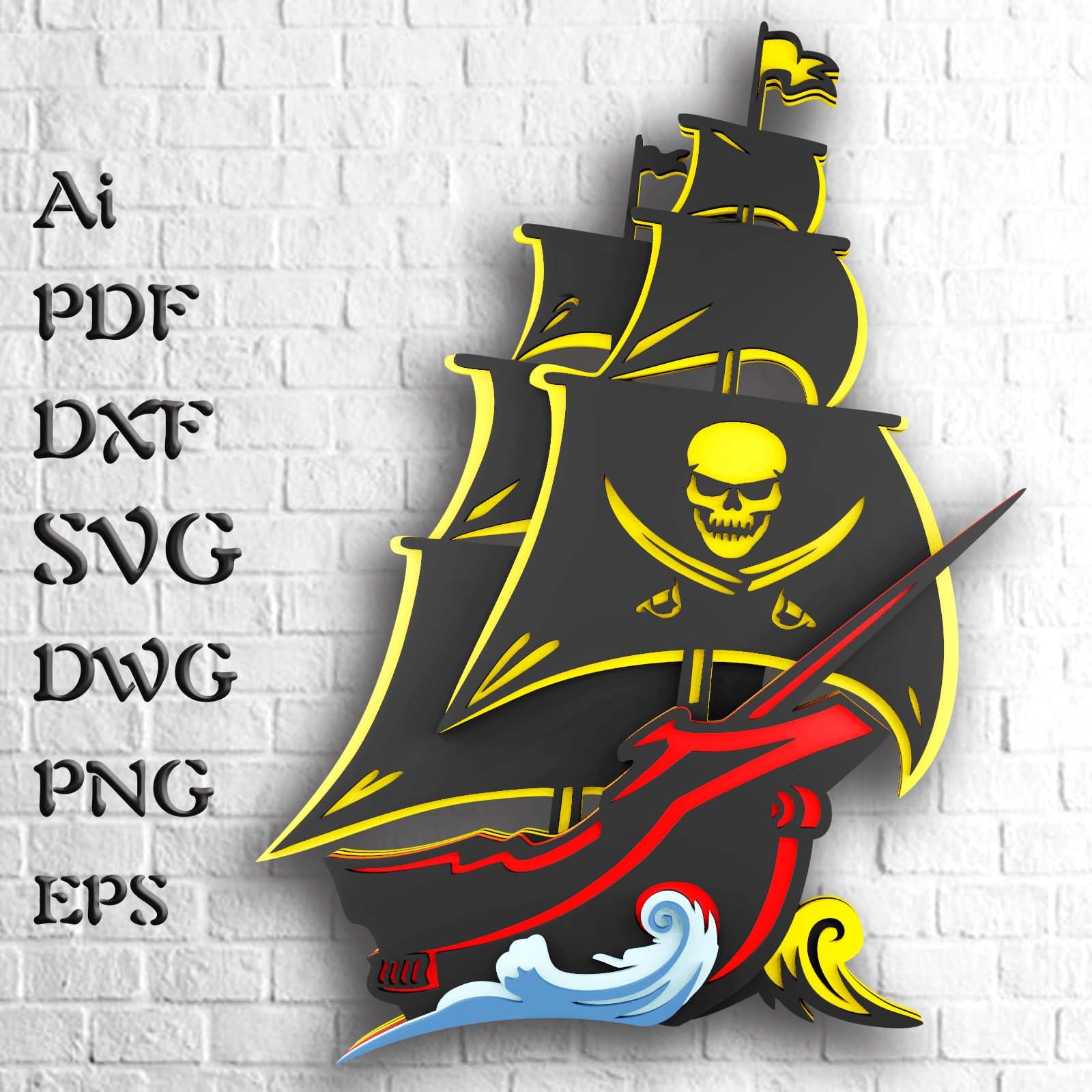 Pirates Of The Caribbean - Cricut File - Svg, Png, Dxf, Eps -  LightBoxGoodMan