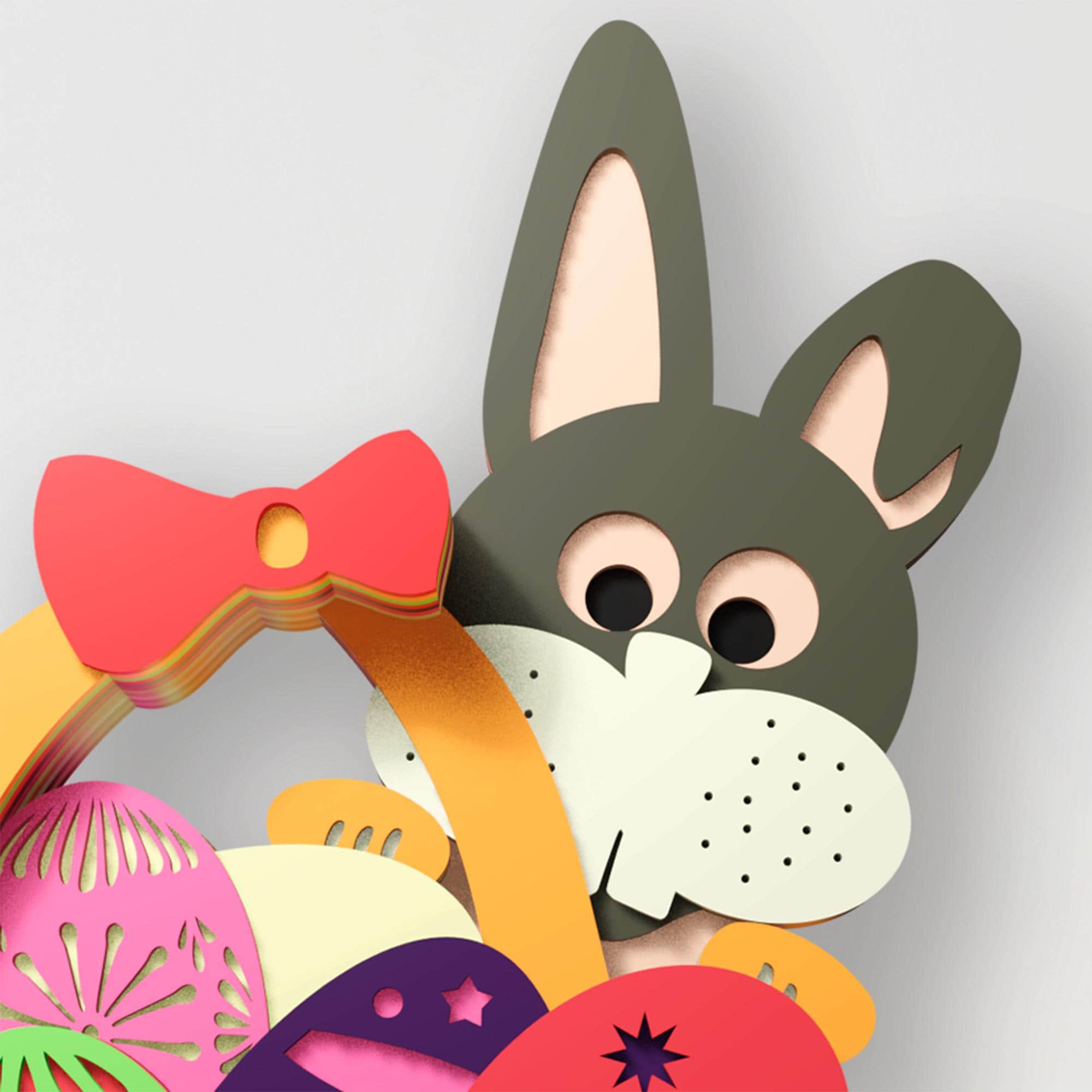 Easter Basket Multilayer SVG | 3D Layered Mandala Laser Cut Cricut CNC ...