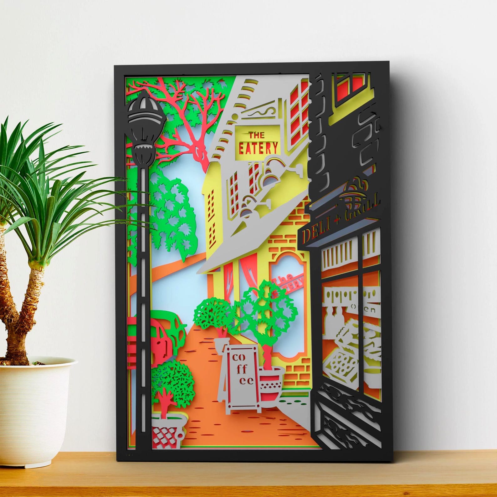Multilayer Scene Street Scene Multilayer SVG | 3D Layered Mandala Laser Cut | Cricut CNC ...