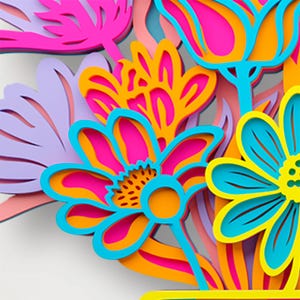 Flower Vase Multilayer SVG, 3D Layered Mandala Cut File for Cricut and Laser image 16