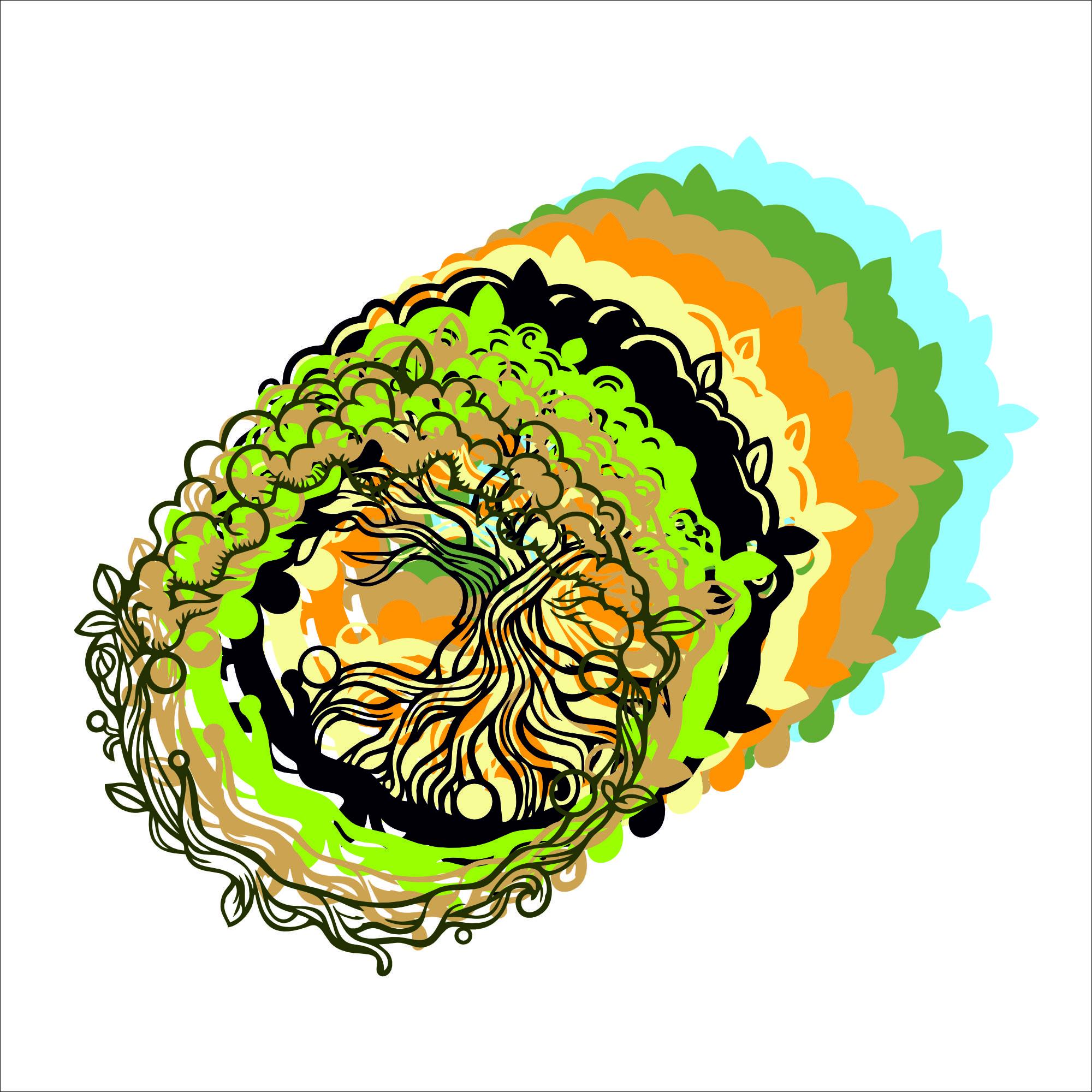 Tree of Life Multilayer SVG | 3D Layered Family Mandala Laser Cut ...