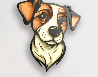 Dog Multilayer SVG | 3D Layered Mandala Laser Cut Cricut CNC File | Plywood Wood Art