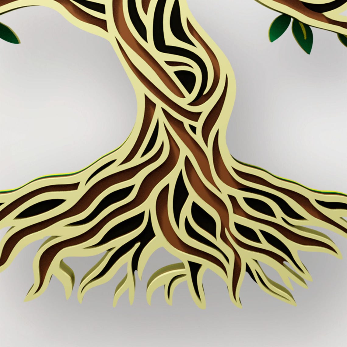 Tree of Life Multilayer SVG, Mandala Laser Cut File, 3D Layered Plywood ...